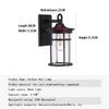 IP55 Outdoor Waterproof Wall Lamp Clear Glass Shade Wall Lamps Waterproof Rust Proof Courtyard Lamps Corridor Garden Lights