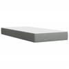 Vidaxl Letto Continentale Con Materasso, Grigio Chiaro, Tessuto, 80X200 Cm