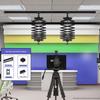 Top-Mounted Studio Track Lighting Kit with Hanger for 4-Meter Setup