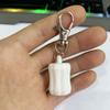 Portable Lip Gloss Keychain Caps Silicone Lid Holder Keyring Pendant For Lip Balm Bag Pendant Makeup Tool Accessories