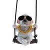Bulldog Car Pendant Swing Dog Car Hanging Creative Auto Interior Accessories  Automobile