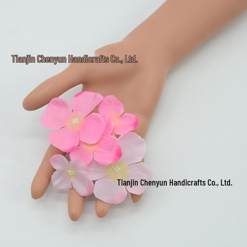 5-Prong Hydrangea Simulation Hairpin & Brooch Set for DIY Floral Arrangements