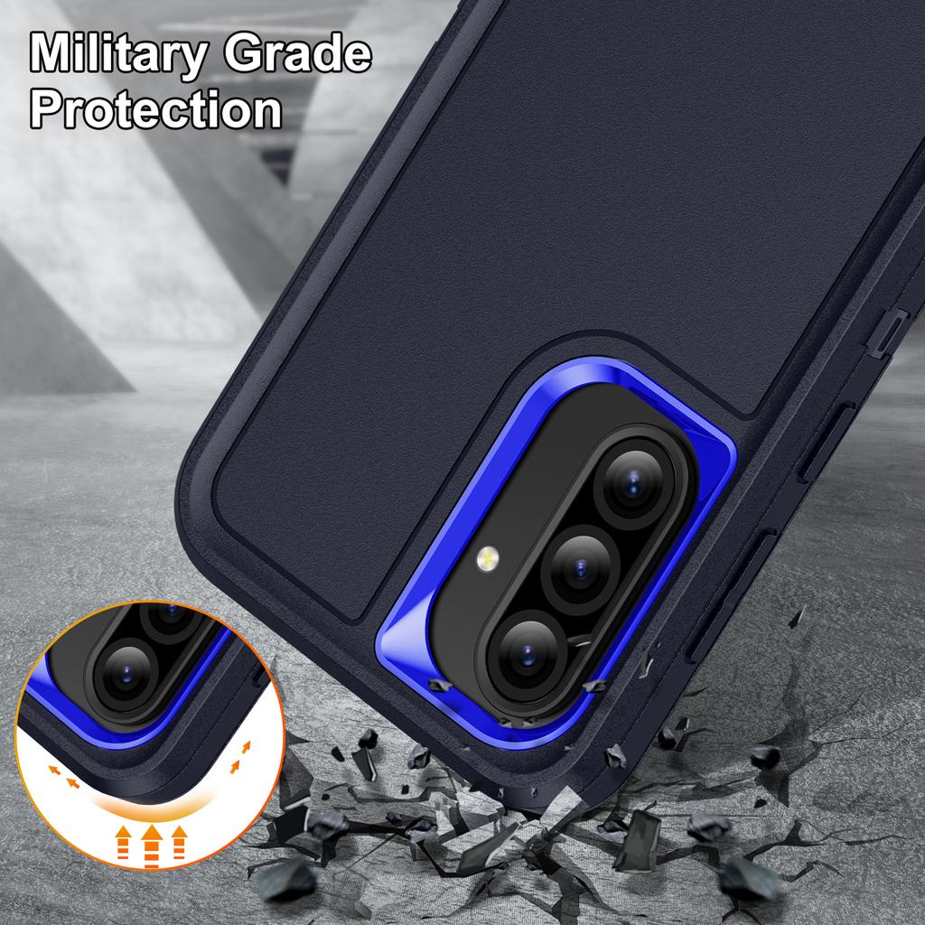 For Samsung Galaxy A56 5G/A36 5G Case Kickstand Phone Cover PC + Silicone + EVA 3-in-1 Design