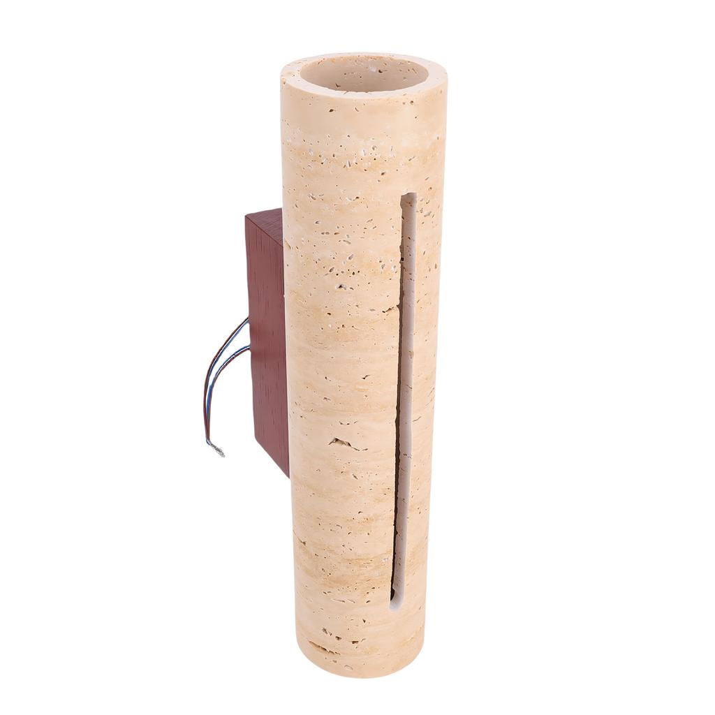 Indoor Strip Up Down Wall Sconce Modern Yellow Travertine Wall Sconce Up and Down Light for Bedroom Hallway