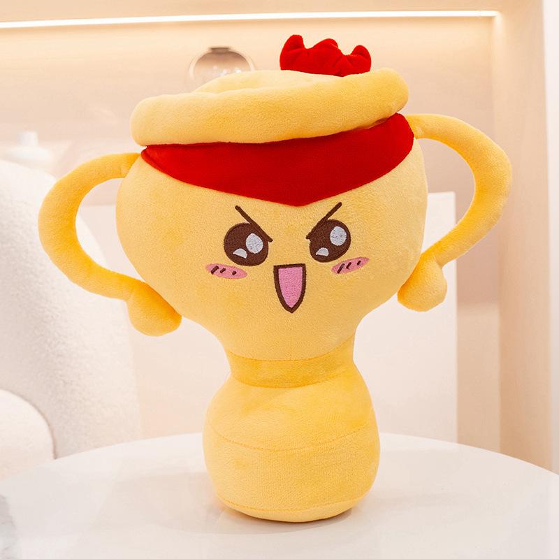 

Creative Trophy Pillow Plush Toy Doll Children s Prize Victory Trophy Doll Children s Soothing Ragdoll Doll 16cm（0.1kg）