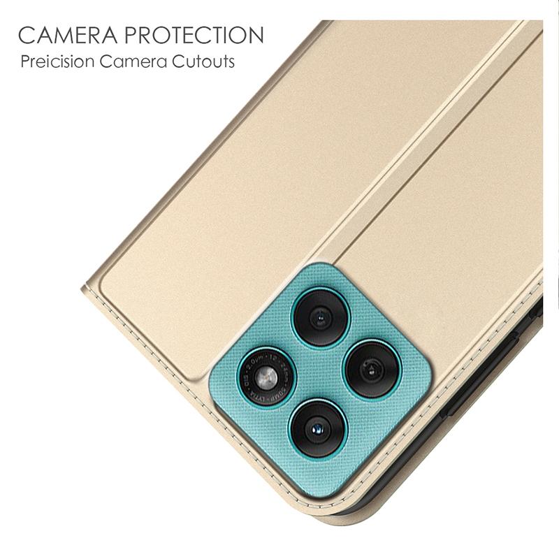 For Motorola Edge 60 5G/Edge 60 Fusion 5G Case PU Leather Phone Cover with Card Holder Stand