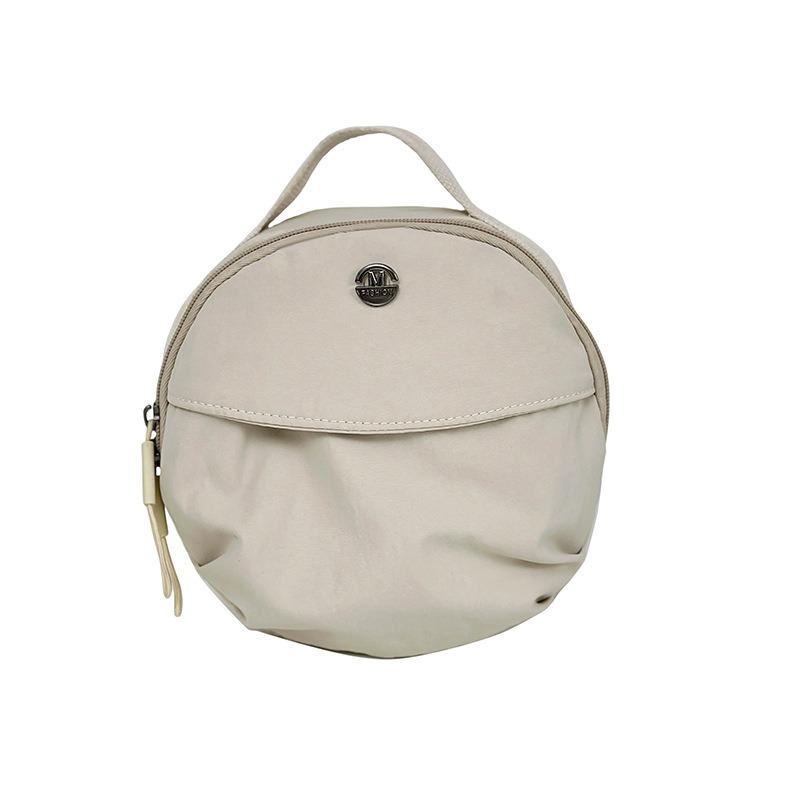 Small Bag Women's New Simple and Fashionable Shoulder Messenger Bag Women's Casual Student Bag Foreign Style Small Round Bag