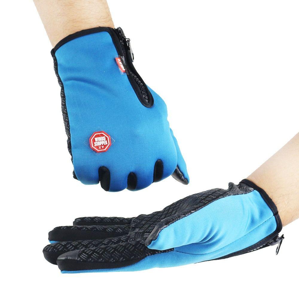 Non-Slip Cycling Gloves Warm Waterproof Gloves Outdoor Touchscreen Mitten  Skiing
