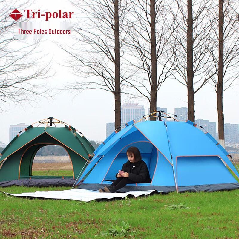 Tri-polar Automatic Pop-Up Camping Tent