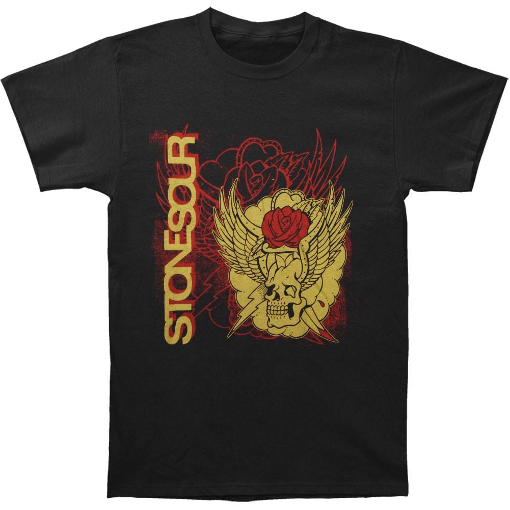 Men s Stone Sour Skull Dagger T-shirt Small Black 3XL