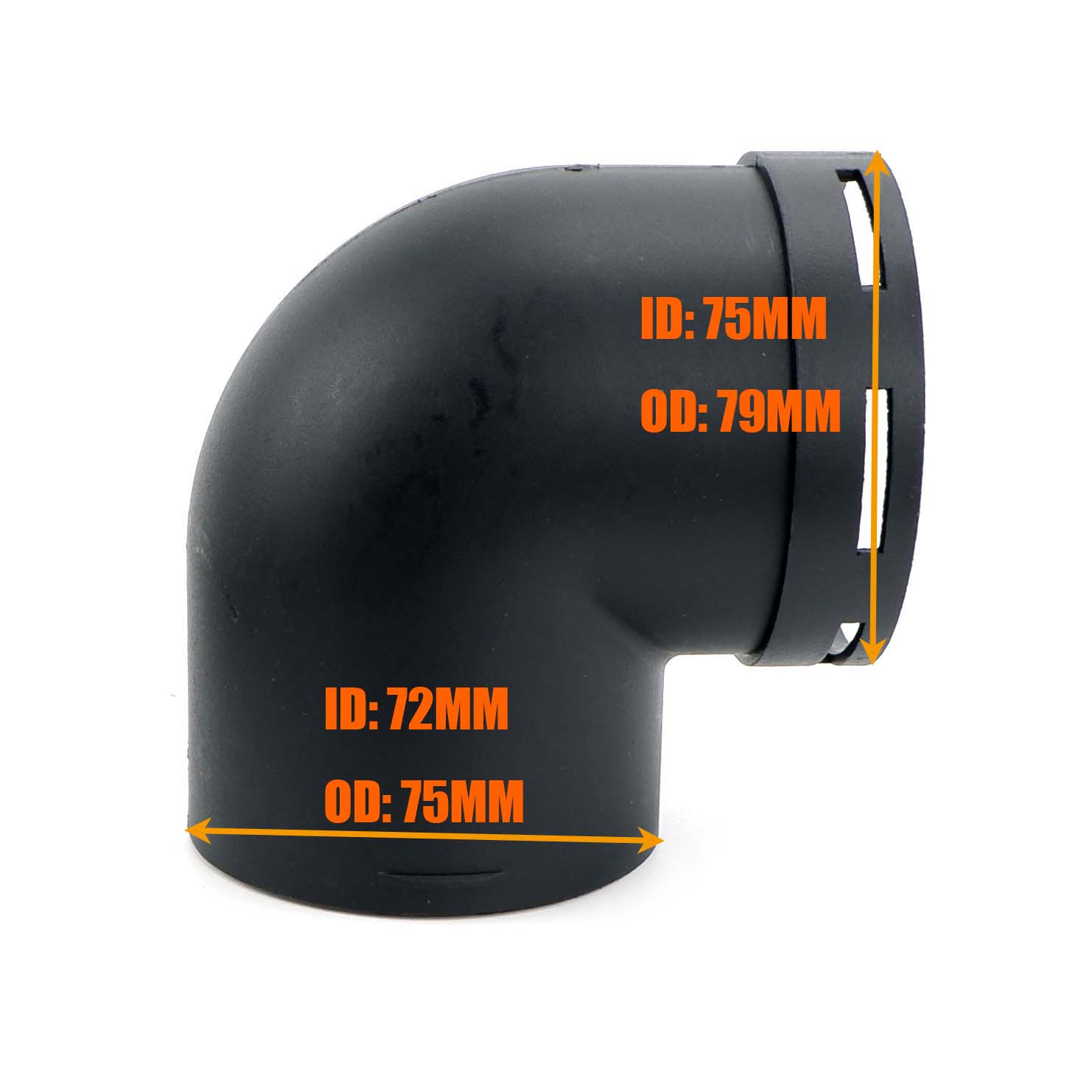 

Air Vent Outlet Diesel Parking Heater Ducting 60MM / 75MM L Piece Elbow Bend Piece Duct Pipe Connector For Car Truck VAN Camper