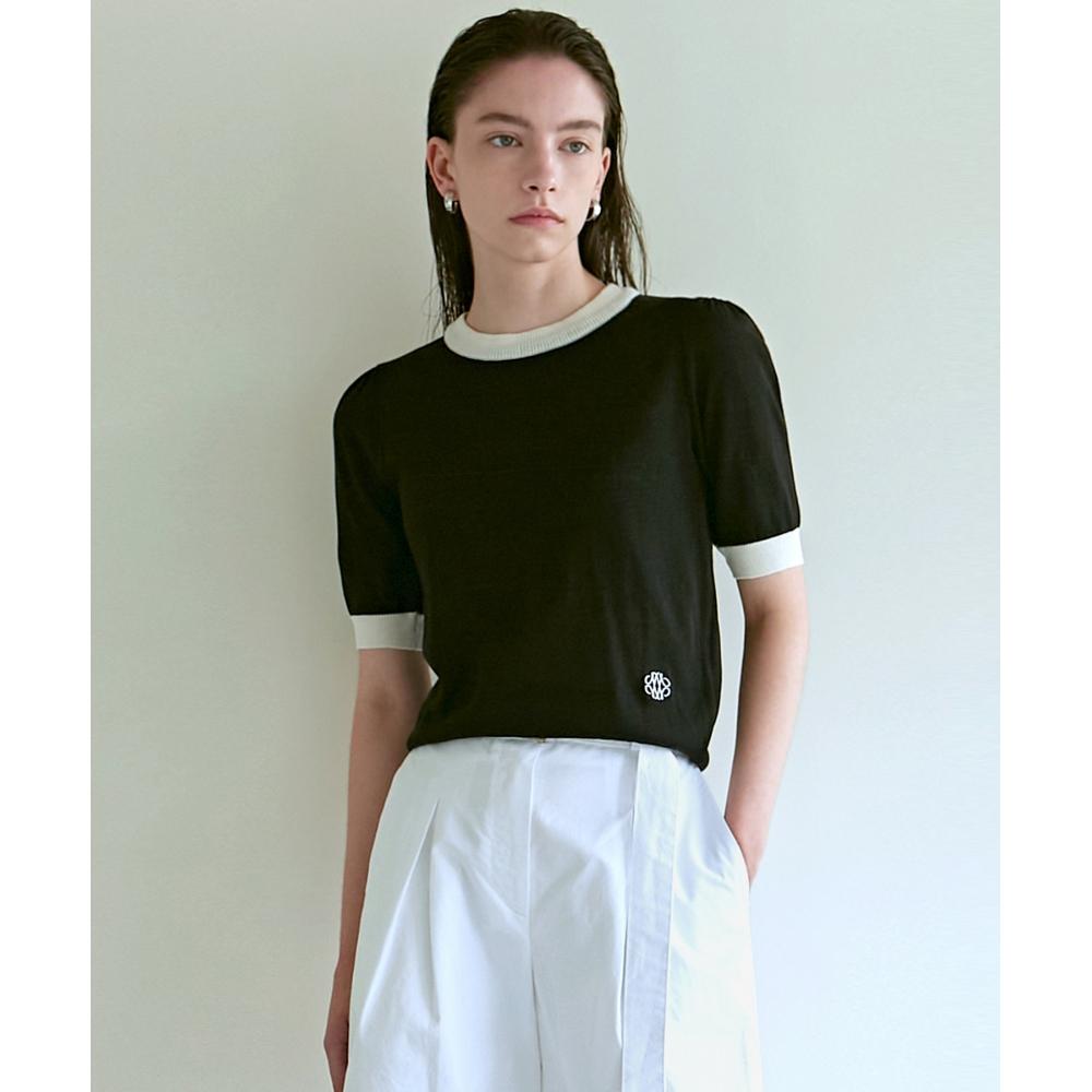 

NICKNICOLE Color Block KnitЧерный