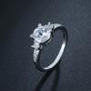 Natural Diamond Engagement Ring Classic Six Prong Setting Solitaire Proposal Ring For Women Luxury Wedding Band Jewelry Gift