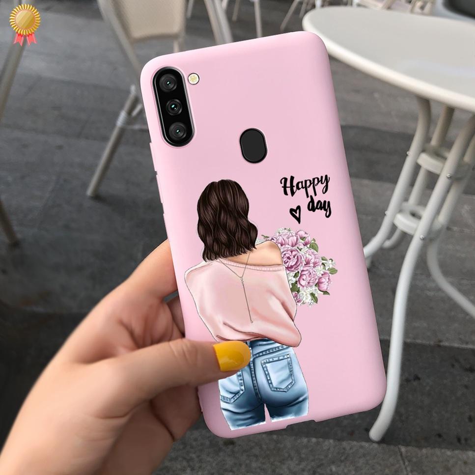 For Samsung Galaxy A11 Case Boy Girl Funny Cartoon Cat Women Silicone Back Case For Samsung Galaxy A 11 SM-A115F 6.4 Funda Cover