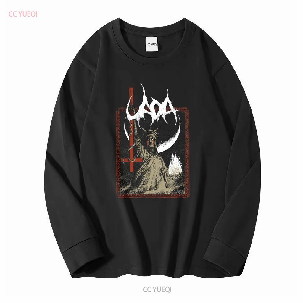 Neues 3269 Uada American Group T-Shirt Größe S 4XL lang- oder kurzärmelig Vintage Gewaschen Stretchig Stilvoll Lässig Streetwear