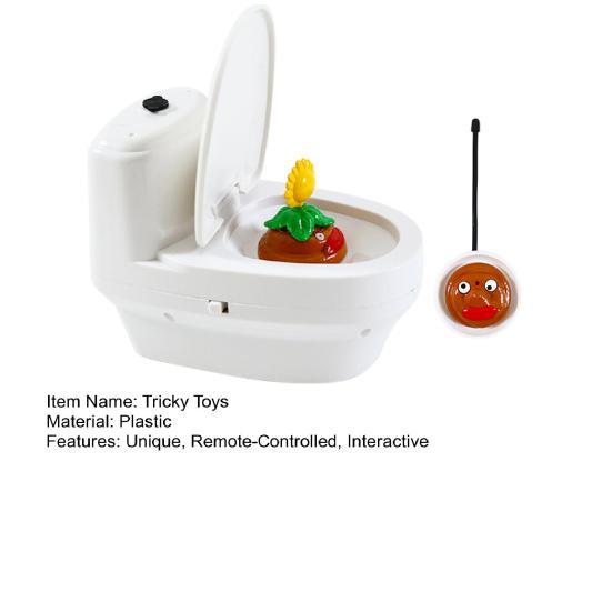 Toilet Water Spray Toy with Remote Control Interactive Water Squirter Prank Toy Halloween Party Joke Toy Funny Gag Gift for Adults Teens