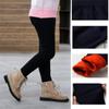 Girls Winter Children Plus Velvet Trousers Thick Warm Solid Color Pencil Pants
