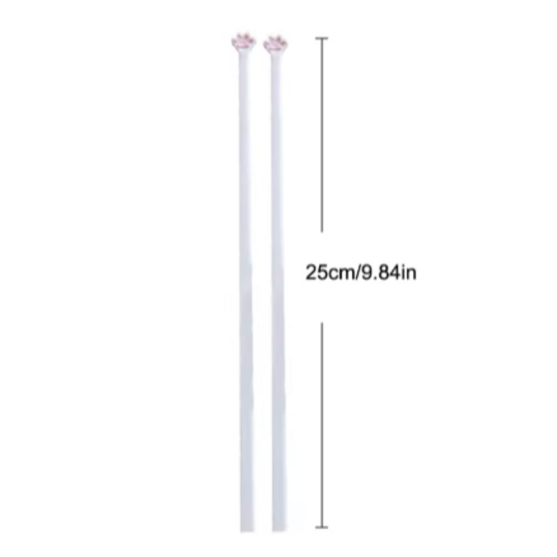 1 Pair Cat Paw Chopsticks For Baby Kids Beginner Practical Chopstick Easy Use Learning Training Helper Dishe Dinner Kitchen Tool