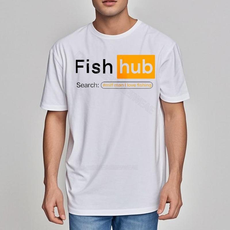 Unisexs T Shirt Streetwear Everyday Tees Fishhub Search Small Unisex I Workout Summer Tshirt New Arrived Soft Cotton Teeshirt Dai
