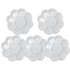 1-5PCS Flower Painting Palette Wells Plastic Reusable Artists Acrylic Watercolor Oil Portable Easy Clean Mixing Tray