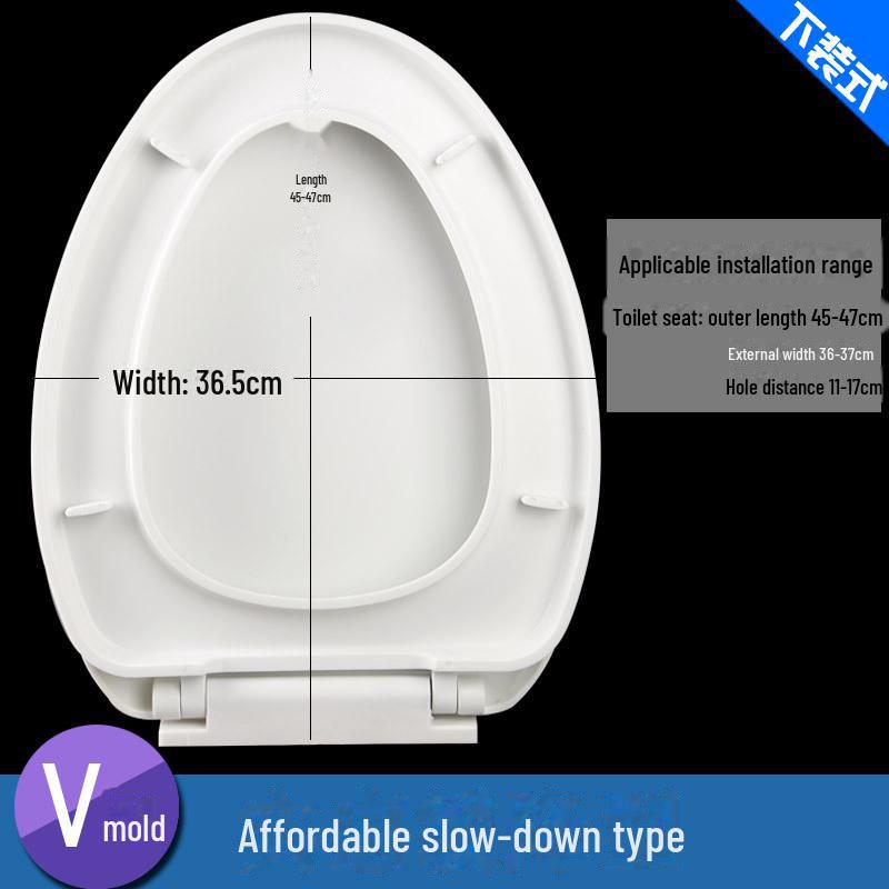 Pogrubiona Wolnoopadająca Pokrywa Siedziska Toaletowego UVO do Gospodarstwa Domowego