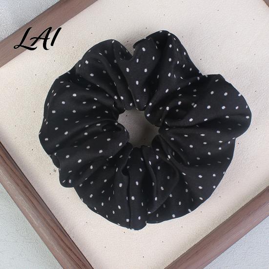 Versatile Wrist Ornament Retro Polka Dot Hair Tie for Women Girls Soft Elastic Scrunchies Elegant Stylish Ties Gifts Ponytail Holder Fashionable