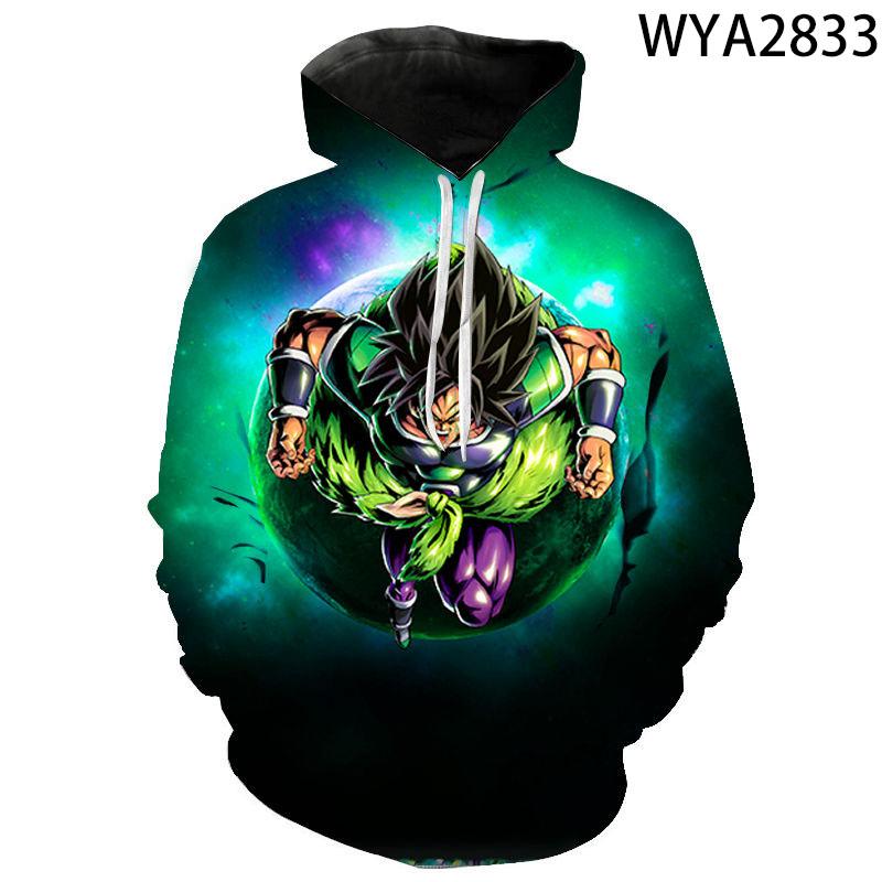 Cartoon Anime Boy Girl Kids Dragon Long Sleeve Sweatshirts DBZ 3D Printed Hoodies Pullover Men Women Children Streetwear Jacket