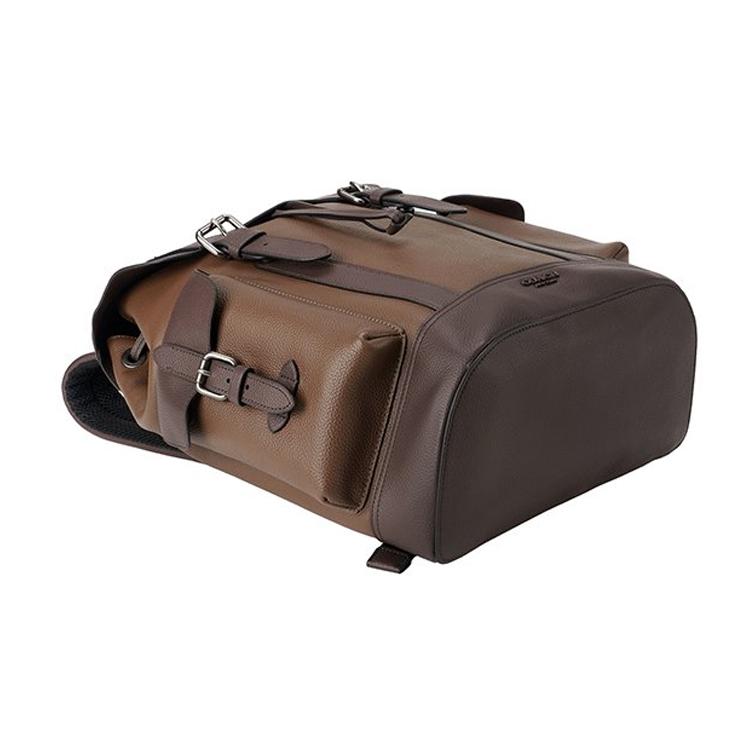 New COACH Hudson Leather Backpack Medium Size Men's Brown Gradient 89898-QBQ9S