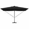Cantilever Sun Umbrella Black 352 x 251 x 265 cm Polyester and Aluminum