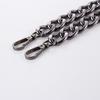 40cm Punk Metal Thick Chain Bag Shoulder Strap DIY Handbag Handles (Black)