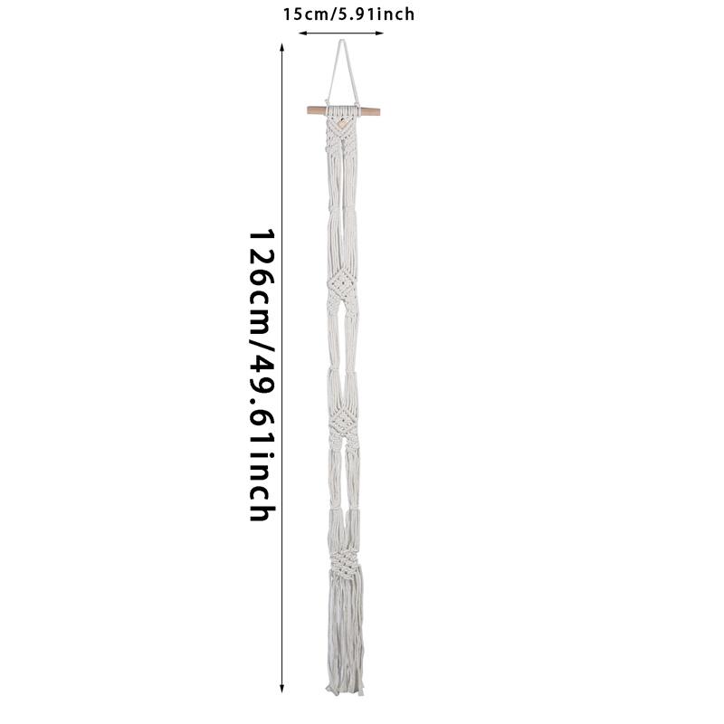 Hängender Huthalter aus Baumwolle im nordischen Stil im Boho-Stil, Organizer, Display, Hutschal-Organizer, Rack, Makramee-Wandteppich, Hutaufhänger, Wandaufbewahrung