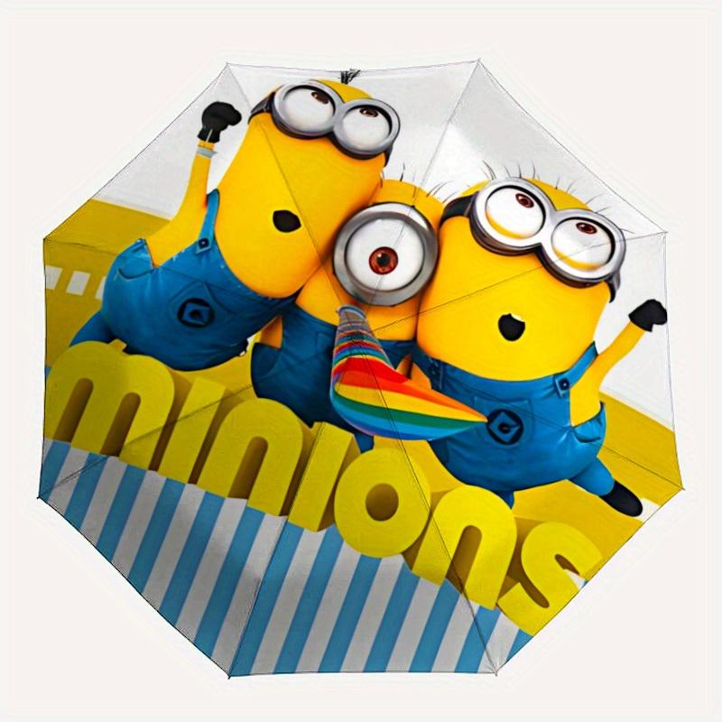 

1pc Minions Automatic Opening/closing Umbrella, Windproof, Foldable Sunshade, Perfect Gift for Friends, Durable Handle yy250815107