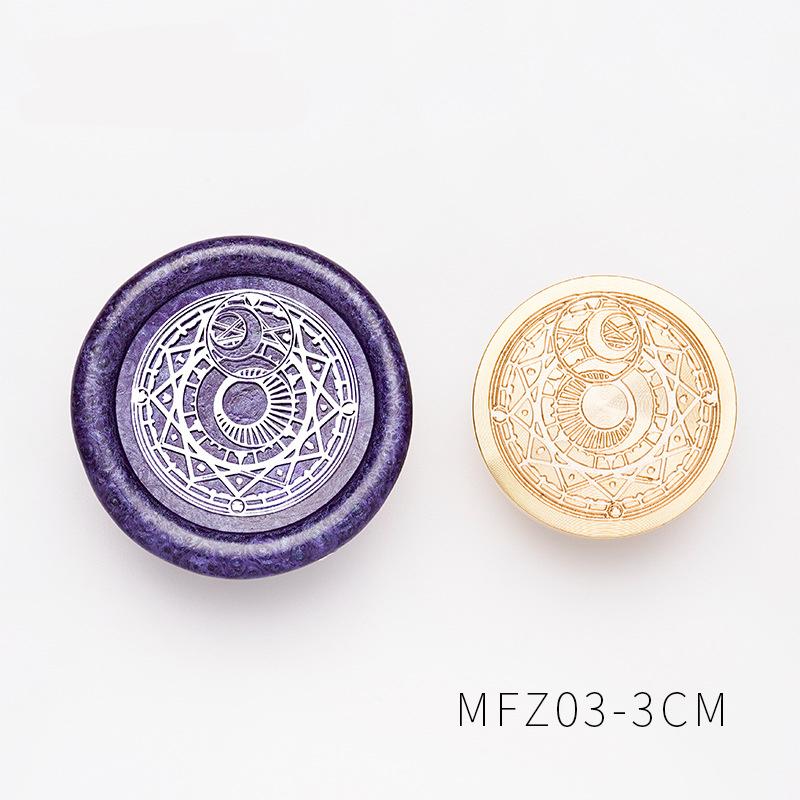 Retro Magischer Kreis Runen Wachssiegelstempelköpfe Hohe Qualität Messingstempel Wachssiegelkopf für DIY Scrapbooking Umschläge Versiegeln
