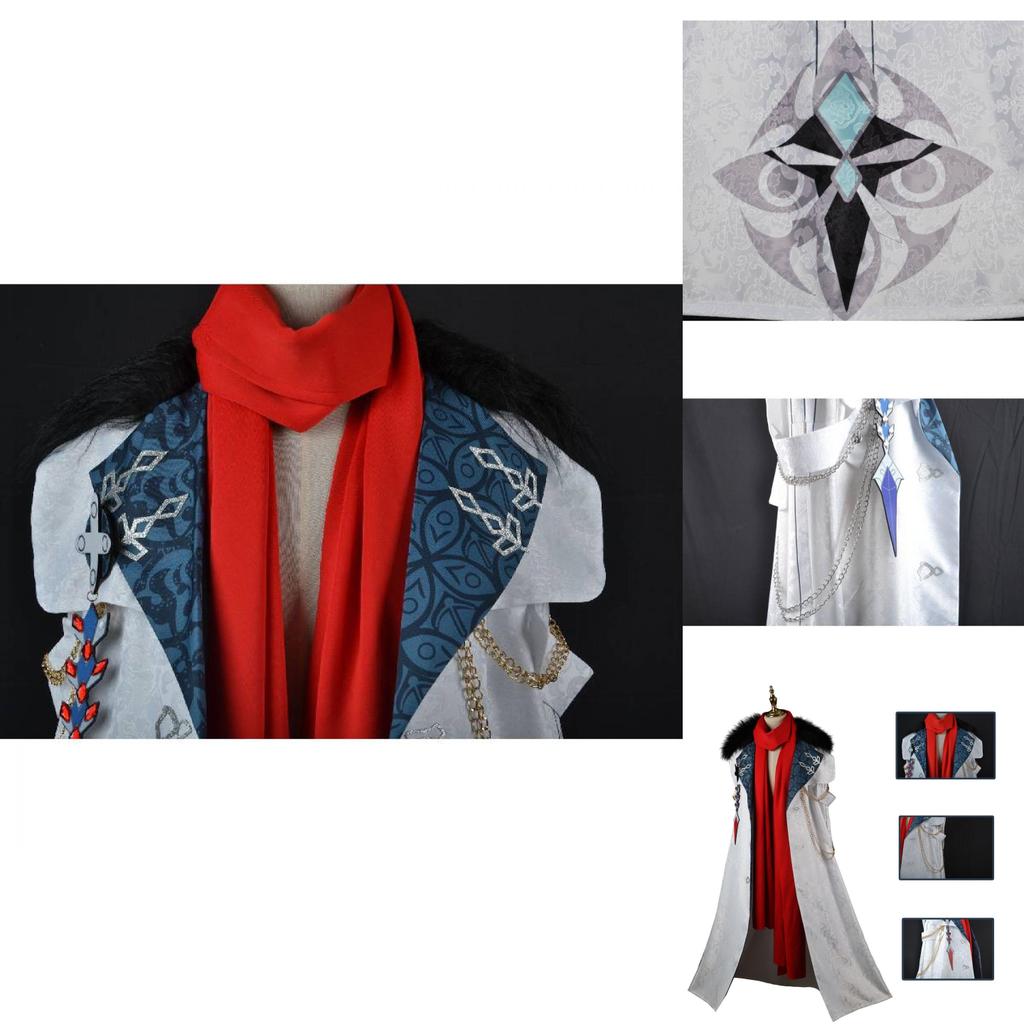 Original Trial Impact Cosplay Costume Tartaglia Cape Halloween Party Outfit