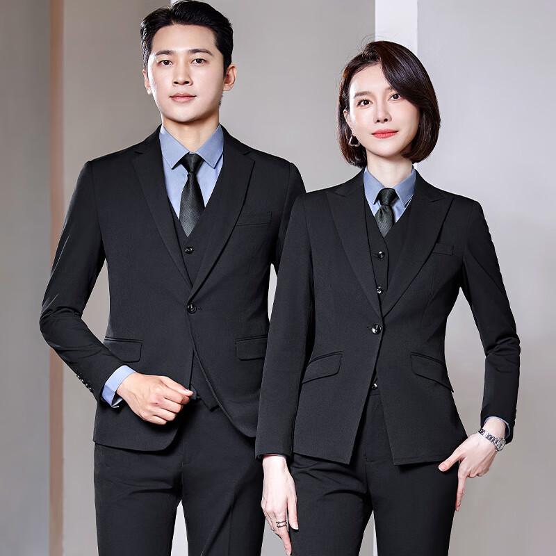 Мужской и женский деловой формальный костюм-тройка Tluoman Multiple Sizes Available