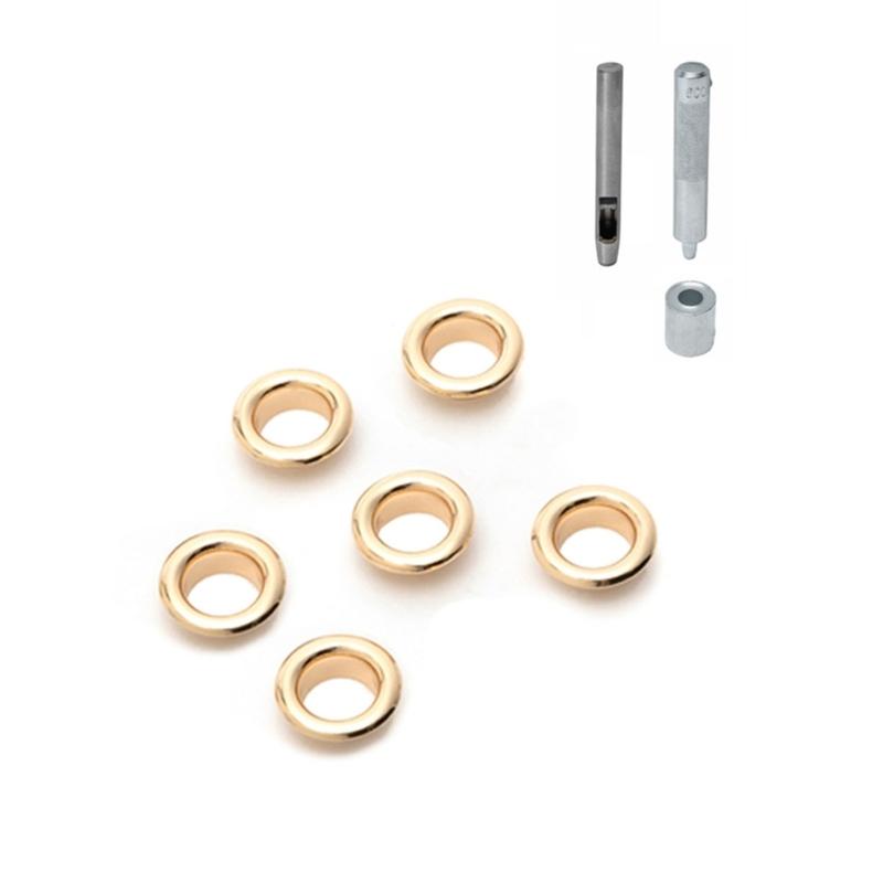 

Grommets Eyelets Handbag Crossbody Pouch Lady Purse Clothes Shoes Belt Making Ornament DIY Accessory Hole Eyelet Button золотой