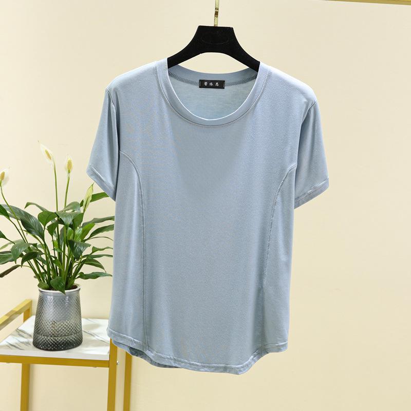 Women's Short Sleeve Modal T-Shirt - Fashionable, Versatile, Slimming Summer Blouse