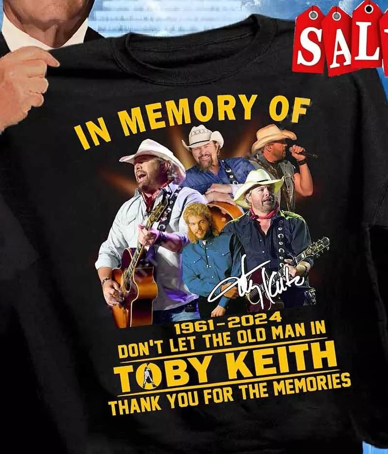 In Memory Of 1961 2024 Don’t Let The Old Man In Toby Keith Shirt Tee Unisex T-Shirt XXXL