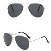 Elegant Metal Frame Pilot Sun Glasses Shatterproof PC Lens UV400 Sunproof Glasses For Women Men Driving And Cycling
