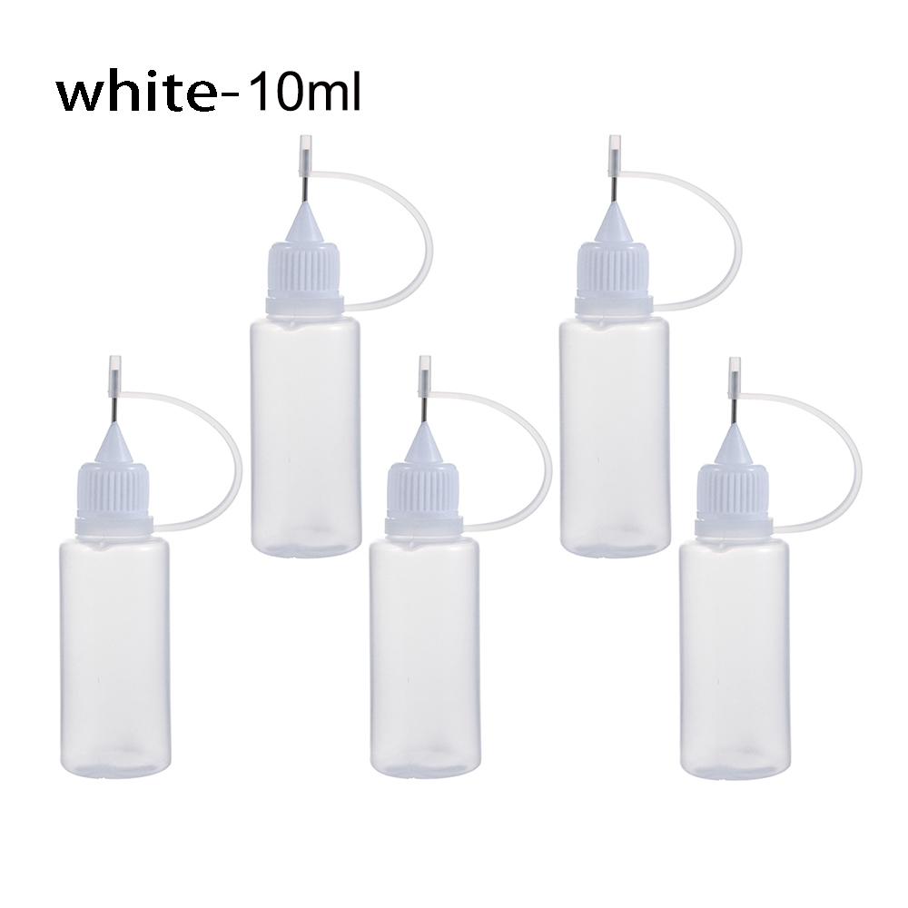 5pcs/set 5/10/20/30/50/100ML Needle Tip Glue Applicator Bottle for Paper Quilling DIY Scrapbooking Paper Craft Tool