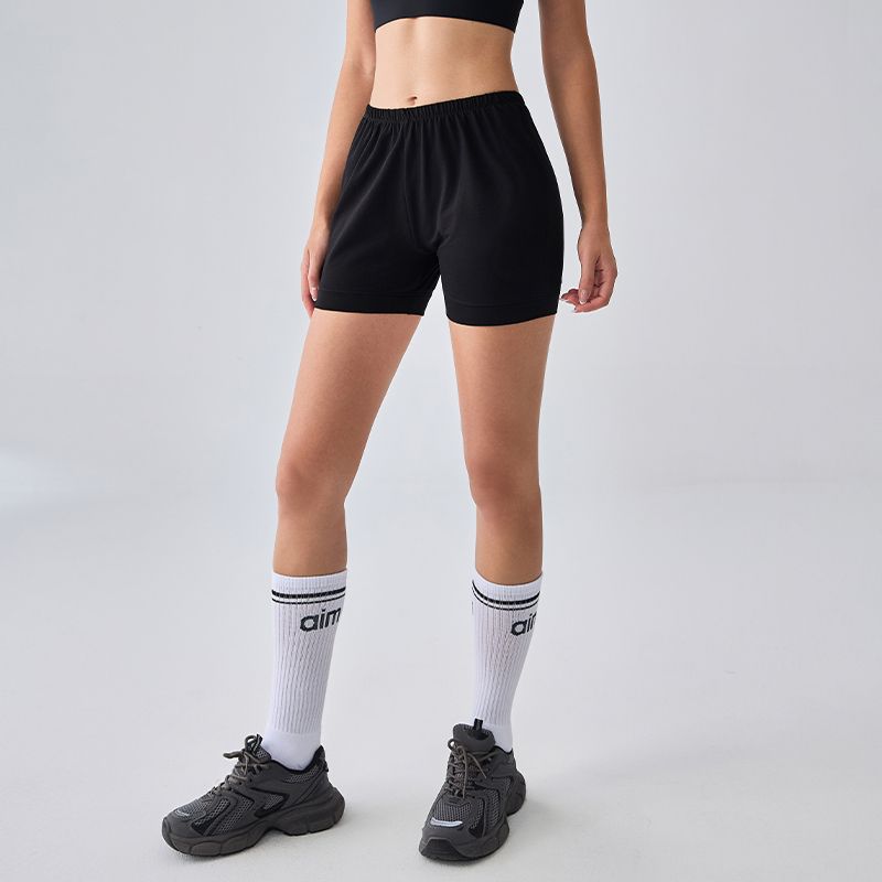 Mitaogirl Kendall Sports Shorts Women's Shorts Professional Fitness Training Pant Breathable Quick-Drying Pure Color Pants