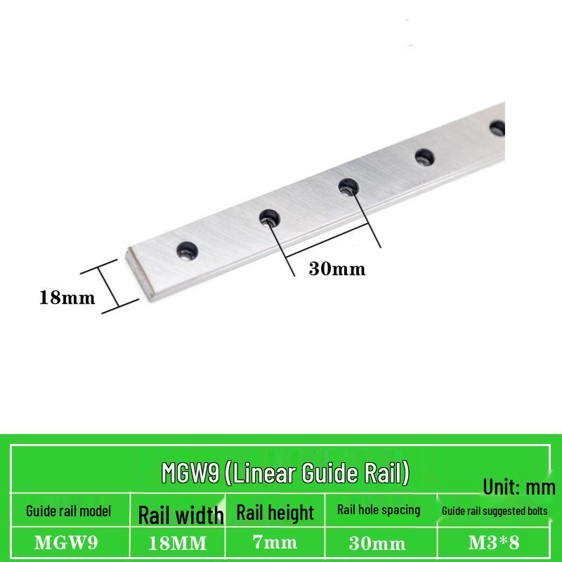 Miniature Linear Guide Block Slider Rail MGN/MGW Series (7C/9C/12C/15C/7H/9H/12H/15H)