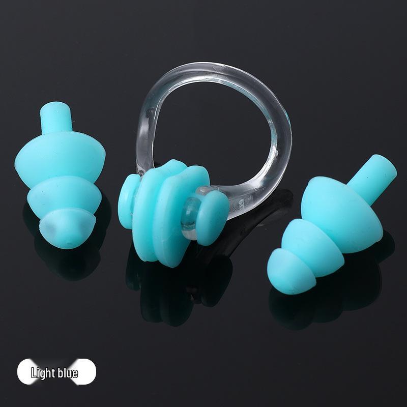 Diving Nose Clip & Earplug Set for Adults & Kids - Professional Silicone Waterproof Swimming Gear