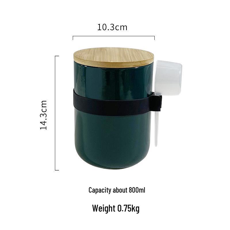 Nordic Ceramic Grain and Cereal Kitchen Storage Jar