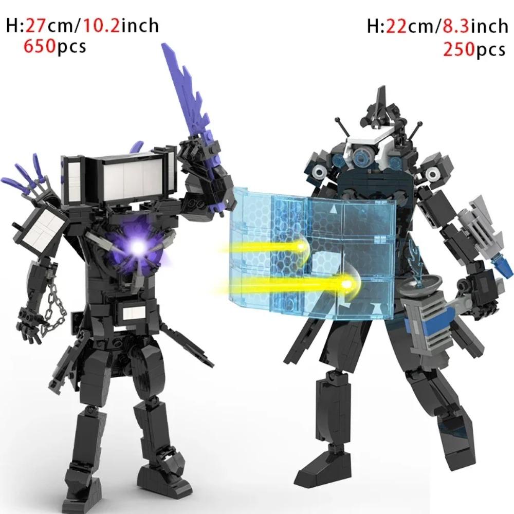 Moc Skibidi Toilet Figures Model Blocks Titan Cameraman Speakerman Construction Toys Party Halloween Decoration Boys Gifts