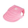Sun Bonnet Solid Color Pet Baseball Hat Adjustable Breathable Dog Cap with Ear Holes Sun Protection Dogs Sun Hat Sports
