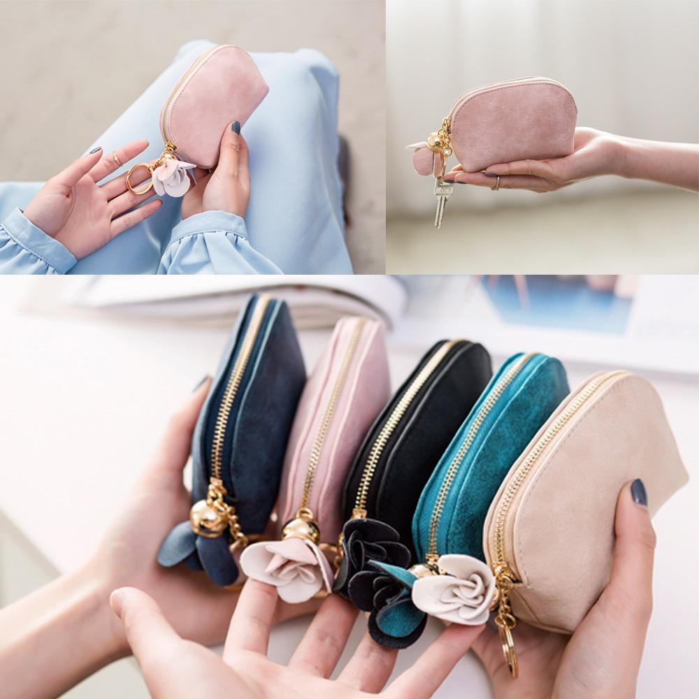 

Кошелек из искусственной кожи с цветочным кулоном, клатч, новый мини-кошелек для женщин