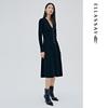 ELLASSAY Women's Wool Blend V-neck Knit Dress
