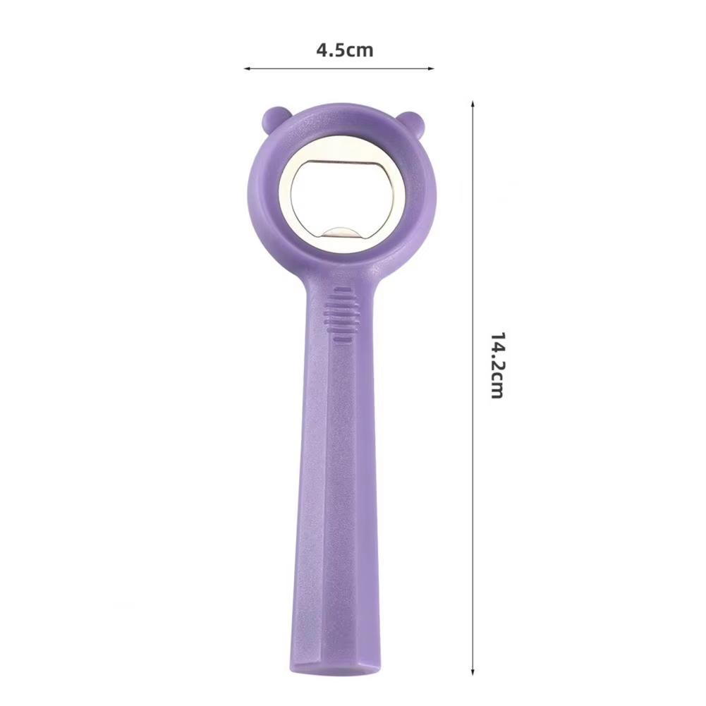 Creative Bear Shaped Stainless Steel Bottle Opener for Beer and Soda Bottles Ideal for Home Kitchen Bar Use Portable Lightweight Easy Grip and Durable