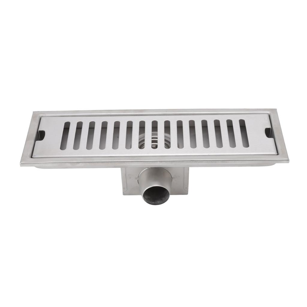 12 Zoll Linearer Duschablauf Rechteckiger Duschbodenablauf Kanal Schnelle Entwässerung mit Geruchsverschluss